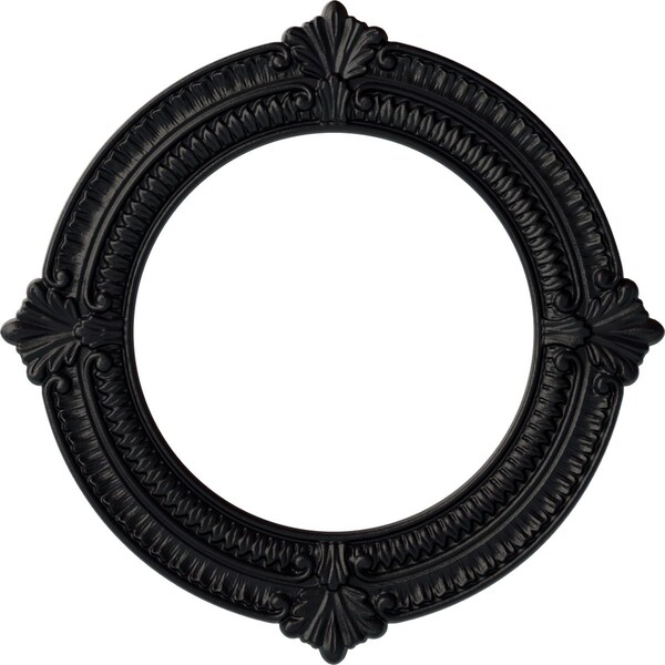 Ekena Millwork Benson Ceiling Medallion (Fits Canopies up to 8"), Hand-Painted Steel Gray, 13 1/8"OD x 8"ID x 5/8"P CM13BNSGS - main
